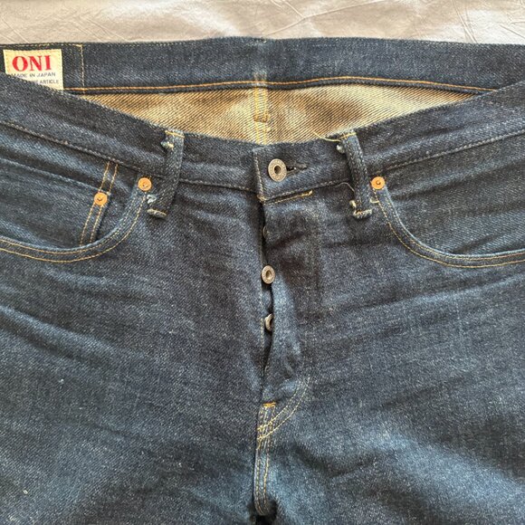 ❌SOLD❌ ONI Denim 679ZR 20oz 'Secret Denim' Slim Tapered jeans in size 36 - Picture 2 of 10